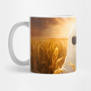 Cute Corn Field Ghost Mug